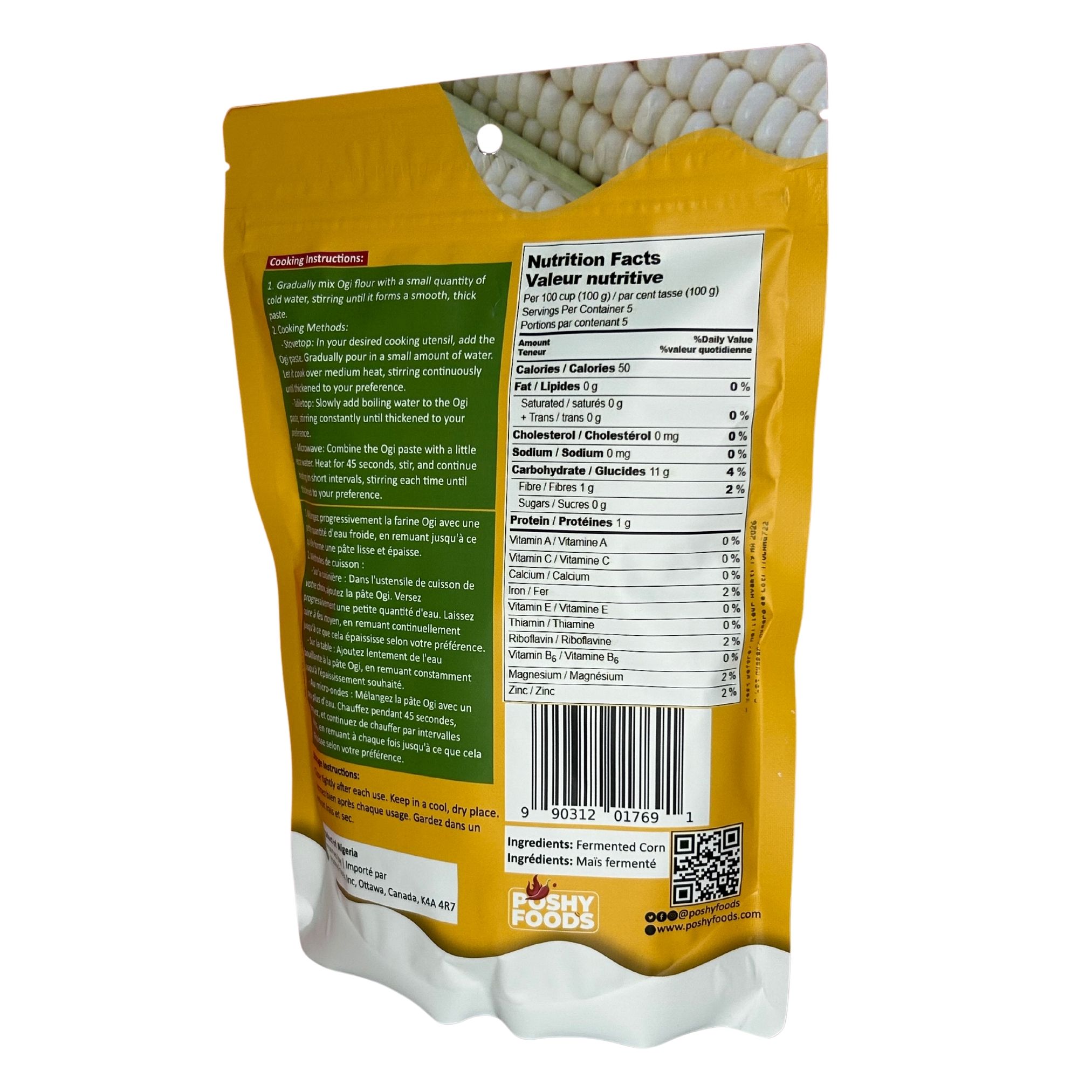 Ogi White (Akamu, Koko) | Organic Fermented Cornmeal Flour | Gut-Friendly Superfood | Gluten-Free - Image 5